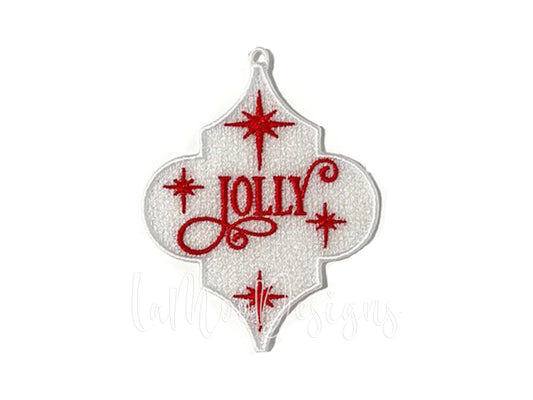 JOLLY Freestanding Lace Arabesque Ornament Embroidery Design - Christmas Embroidery Design