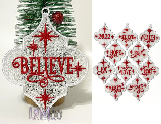 Freestanding Lace Arabesque Ornament Embroidery Design Bundle 10 Designs - Christmas Embroidery Design