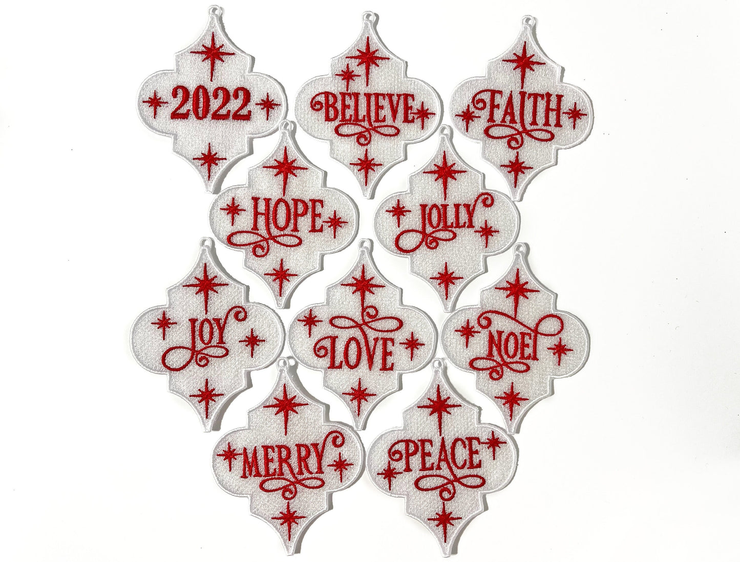 Freestanding Lace Arabesque Ornament Embroidery Design Bundle 10 Designs - Christmas Embroidery Design