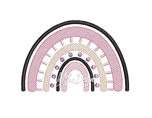 Sketch Design Rainbow Embroidery