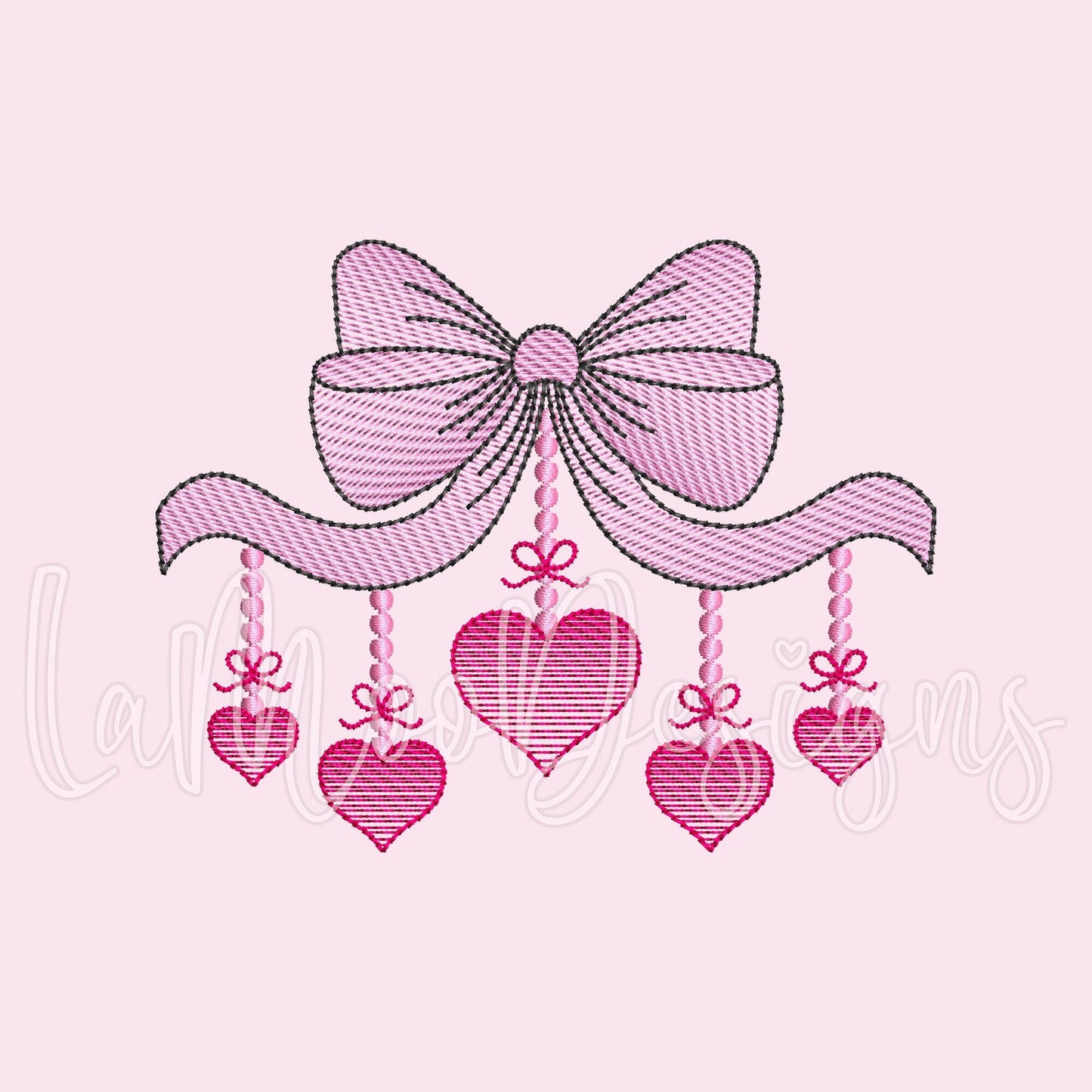 Valentine's Day Sketch Design Embroidery Design