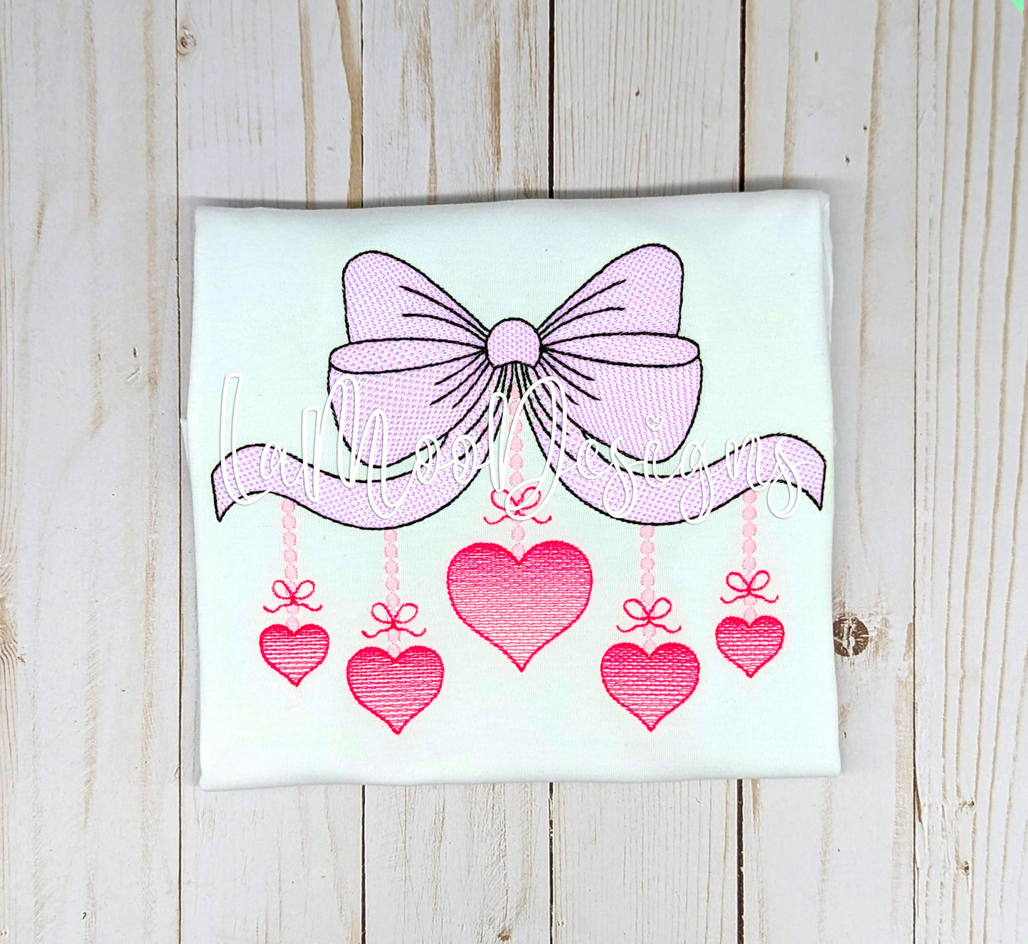 Valentine's Day Sketch Design Embroidery Design