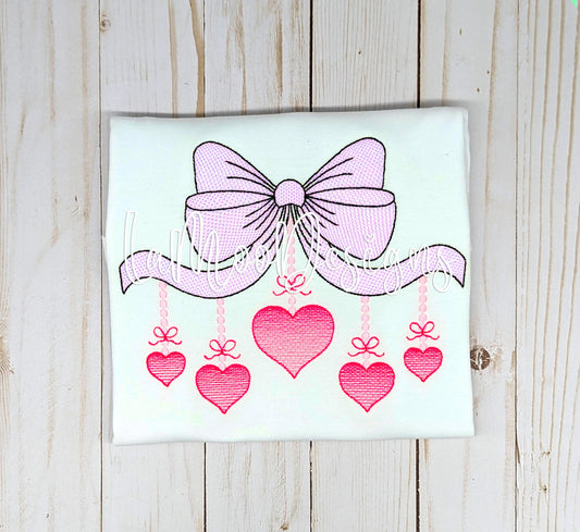 Valentine's Day Sketch Design Embroidery Design
