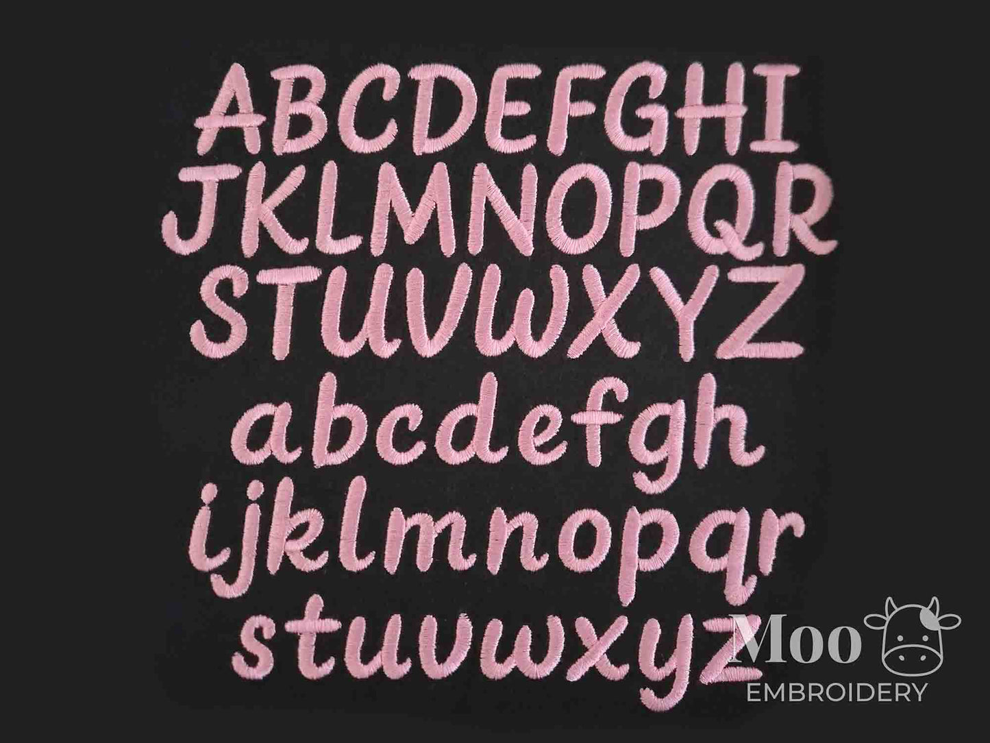 Ruby Pop Embroidery Font – Satin Stitch Font / Alphabet